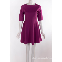 2016 Rose Sleeveless V-Ansatz Art und Weise langes Partei-Kleid